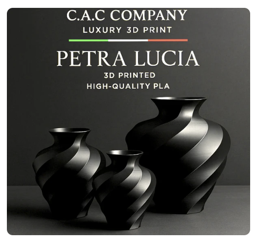 Design Vase Aurum in Schwarz‑Gold